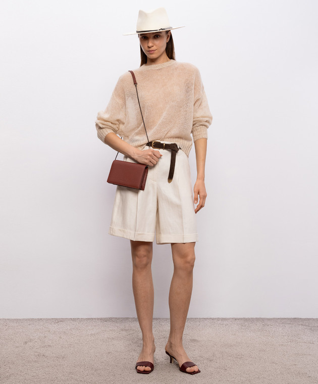 Brunello Cucinelli Бежевий джемпер з вовною M2I776830 зображення 2