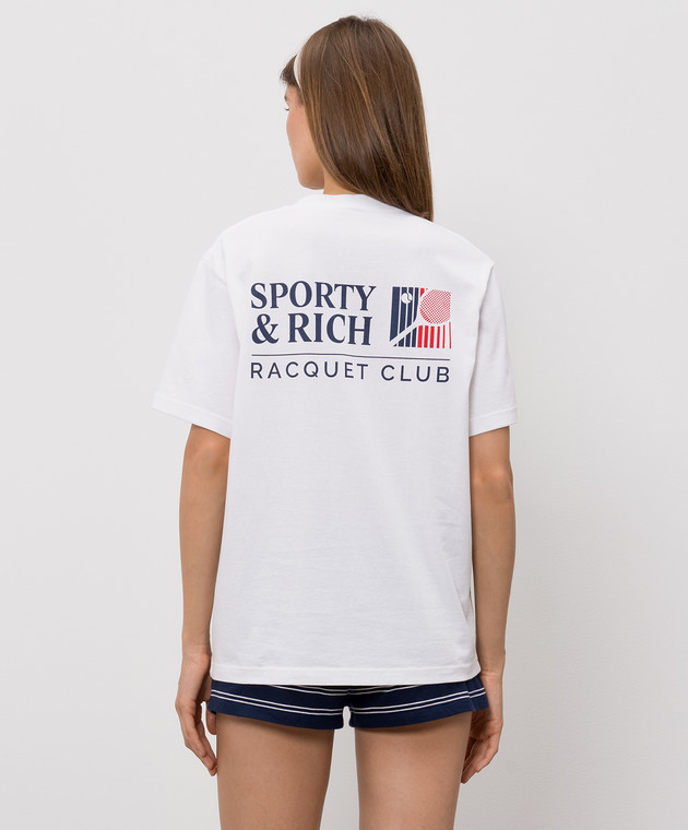 Sporty & Rich Біла футболка Promo TO119710431WH01 зображення 4