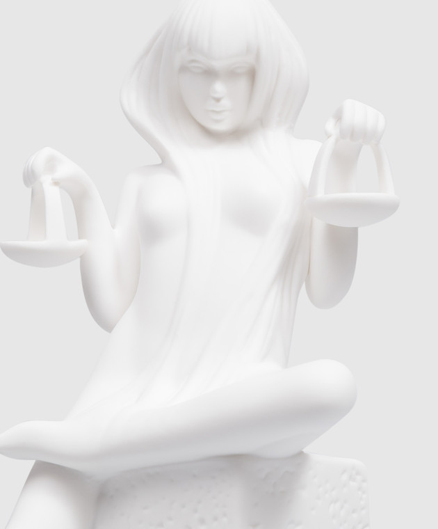 Palais Royal Декоративна біла порцелянова статуетка Zodiac Libra woman 4510 зображення 3