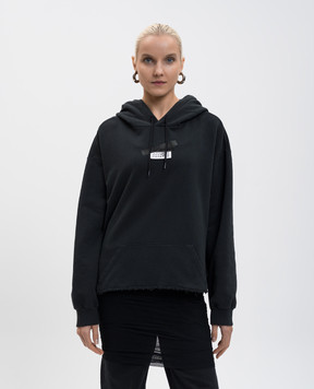 Maison Margiela MM6 Чорне худі з емблемою S62GU0142M25024