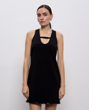 Twinset Черное платье мини с пайетками 252TT2231