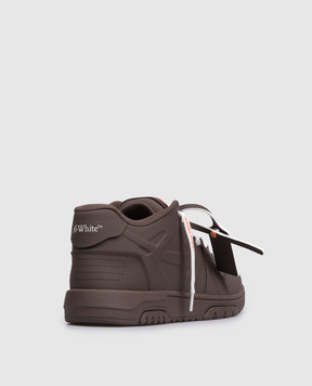 Off-White Коричневые кроссовки Out Of Office Lifted OMIA189S26MAT001