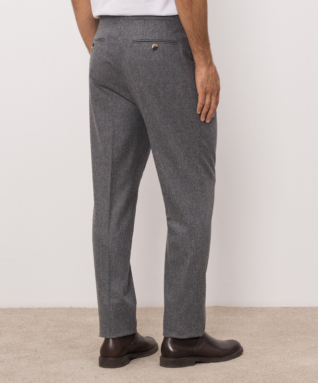 Brunello Cucinelli Серые брюки из шерсти M038PM5030 изображение 4
