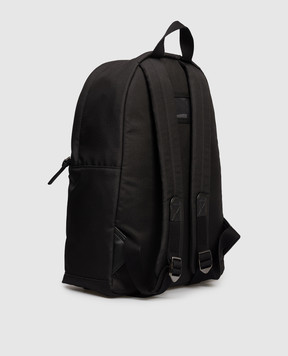 Dolce&Gabbana Дитячий чорний рюкзак з брендовою аплікацією DG EM0074A0197