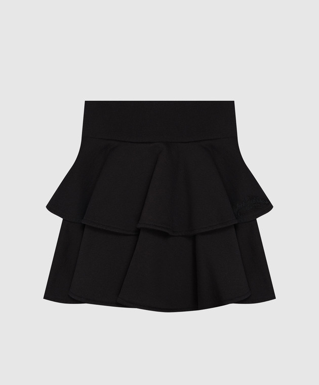 Dolce&Gabbana Детская черная юбка с оборками L5JIC7G7QNV изображение 2
