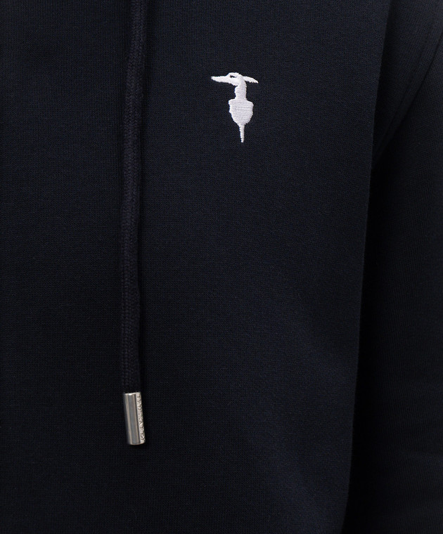 Trussardi Синяя утепленная спортивная куртка G8508000256NMF518F09 изображение 5