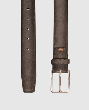 Santoni Сірий замшевий ремінь CM35VC003B91EACD