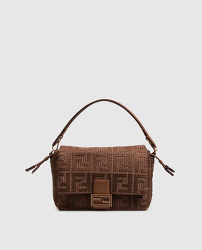 Fendi Коричневая сумка-мессенджер Mamma 8BR833AY6G