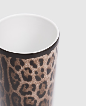 Dolce&Gabbana Порцелянова ваза в леопардовий принт TCC196TCAMW