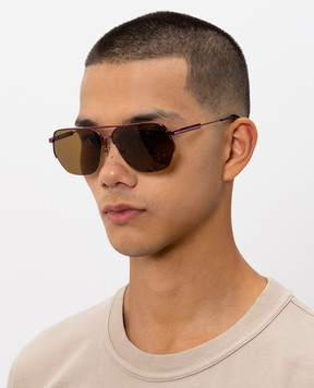 Jacquemus Розовые солнцезащитные очки Aviador JAC67C6SUN