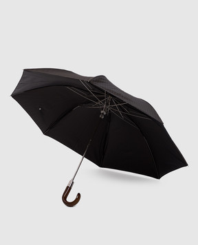 Pasotti Коричневый складной зонтик Classic в полоску OMITUO64SRASO10842