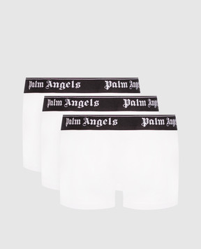 Palm Angels Набор белых трусов с логотипом PLA1UMWTR04TR
