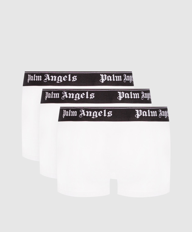 Palm Angels Набор белых трусов с логотипом PLA1UMWTR04TR изображение 2