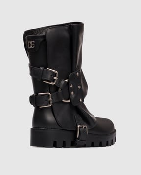 Dolce&Gabbana Черные ботинки с логотипом CT1109AX872