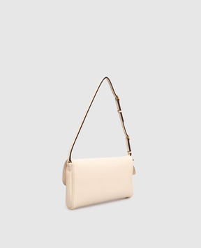 Valentino Бежевая кожаная сумка DeVain 8W0B0T31ABM