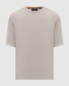 Sease Серая футболка из шерсти с логотипом KR067XG065