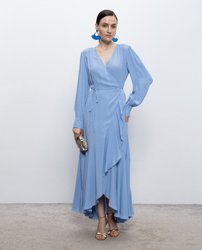 Twinset Блакитна сукня на запах 261TP2072