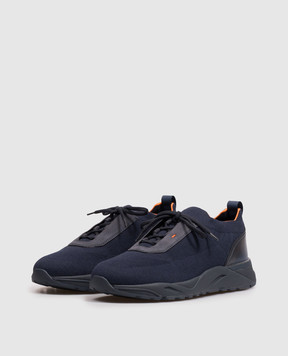 Santoni Сині кросівки MBIO21601NOTNHOD