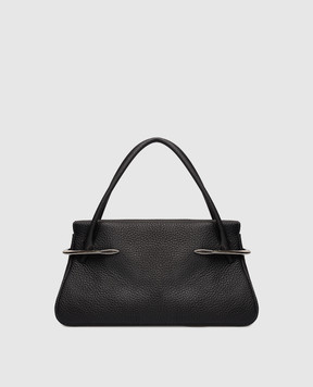 Givenchy Чорна шкіряна сумка-тоут Pinch з логотипом BB5158B2DF