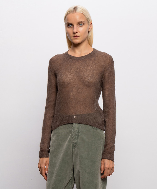 Dondup Коричневий джемпер з вовною альпаки DT419M00957DPTO зображення 3