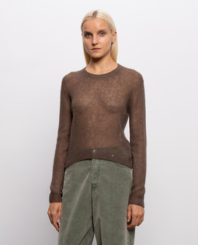 Dondup Коричневий джемпер з вовною альпаки DT419M00957DPTO