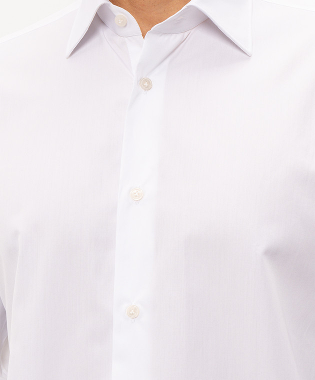 Enrico Mandelli Белая рубашка TAILOR6276 изображение 5