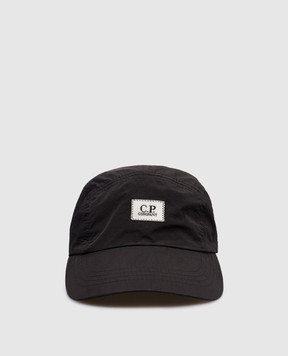 C.P. Company Детская черная кепка с нашивкой логотипа CUX00SL3C00
