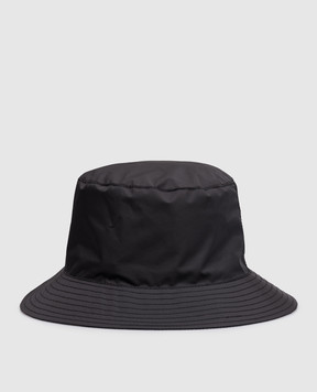 Yves Salomon Army Чорна панама з нашивкю логотипа 26EFA036XXL04W