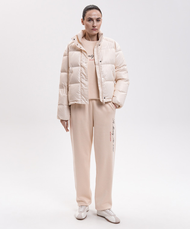 Sporty & Rich Пуховая куртка цвета айвори OW06182315CR12 изображение 2