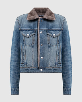 Alexander Wang Синяя джинсовая куртка с эффектом потертости 4DC4262904