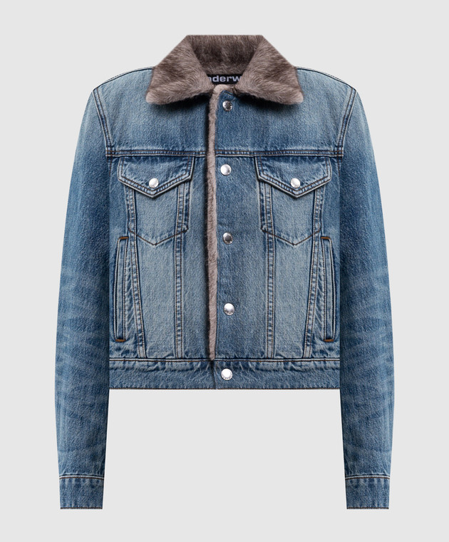 Alexander Wang Синя джинсова куртка з ефектом потертості 4DC4262904