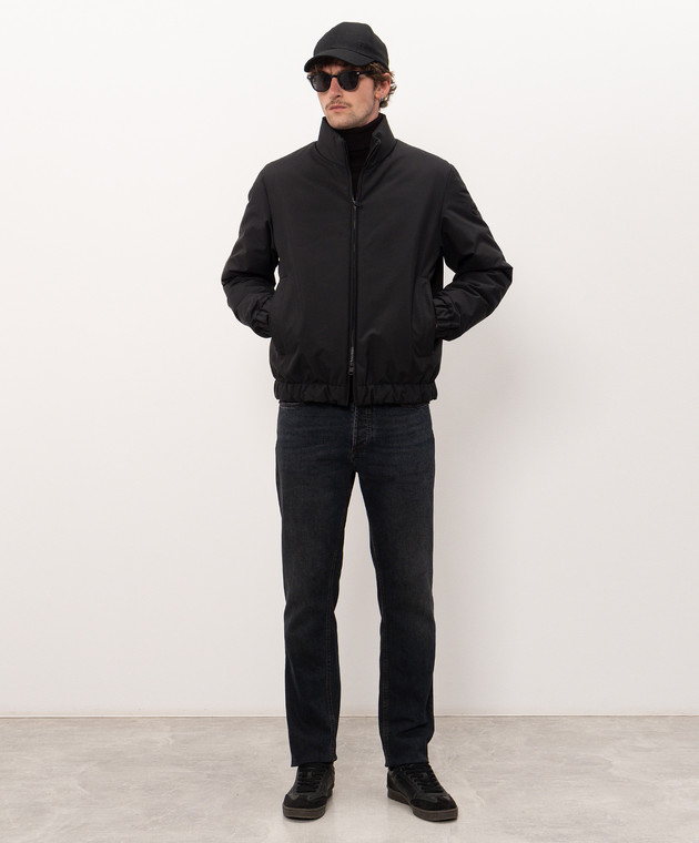 Moncler Черная пуховая куртка Luserna L20911A00115597IF изображение 2