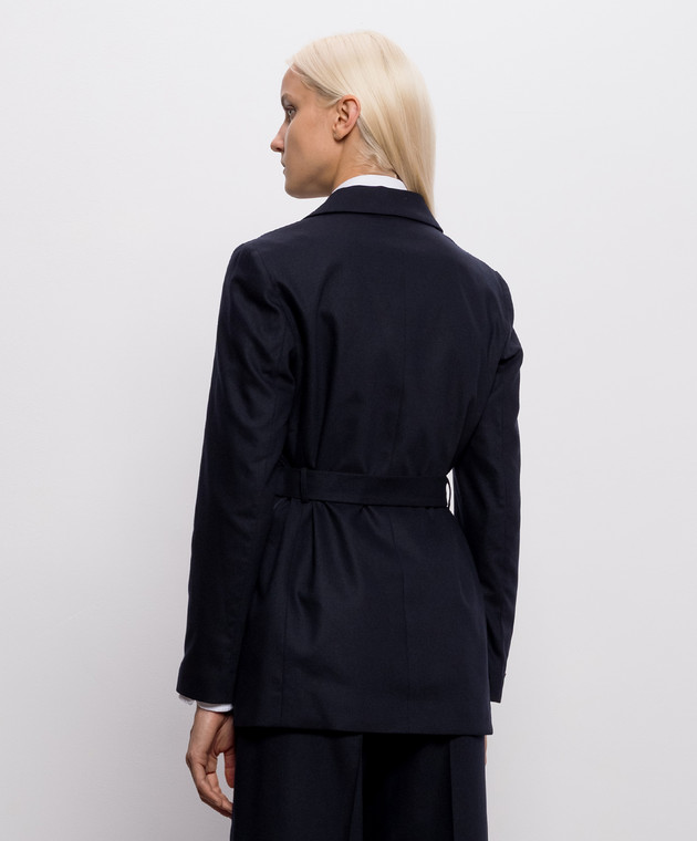 Peserico Синий жакет из шерсти и кашемира A01747A03358 изображение 4