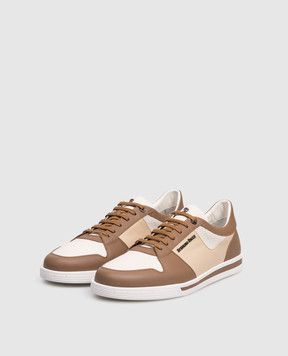 Stefano Ricci Кожаные кроссовки с логотипом UV33G6664WYMR