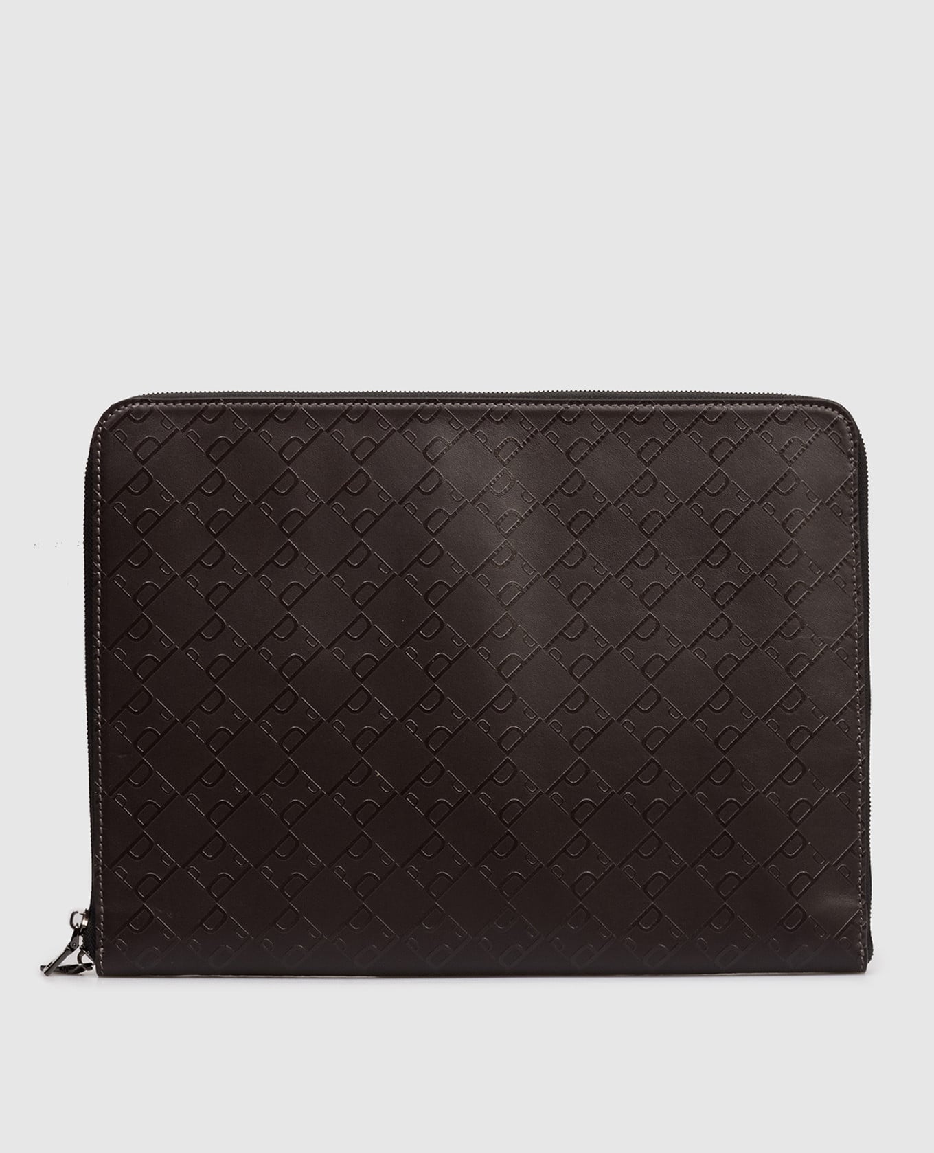 Коричневая кожаная папка для документов