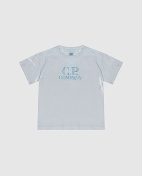 C.P. Company Синя футболка з вишивкою логотипа CNM00QLAA171014