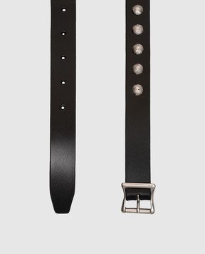 Ann Demeulemeester Чорний шкіряний ремінь Rica B0014701LT128