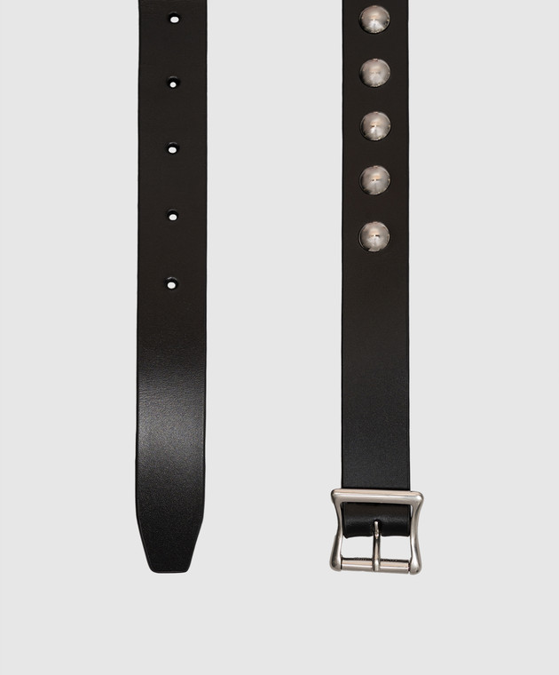 Ann Demeulemeester Черный кожаный ремень Rica B0014701LT128 изображение 3