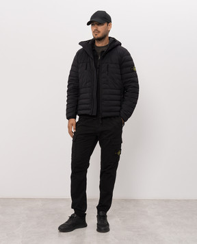 Stone Island Чорна спортивна куртка L2S156100061S0051
