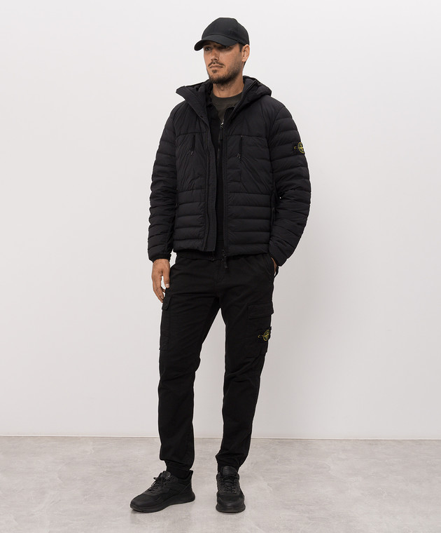 Stone Island Чорна спортивна куртка L2S156100061S0051 зображення 2