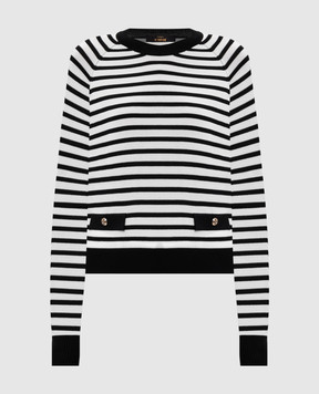 Twinset Білий джемпер в смужку 261AP3040