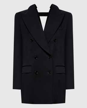 Dolce&Gabbana Черный двубортный жакет F29TNTFU28J