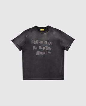 Off-White Дитяча сіра футболка з принтом логотипа 44BAA002F5J008