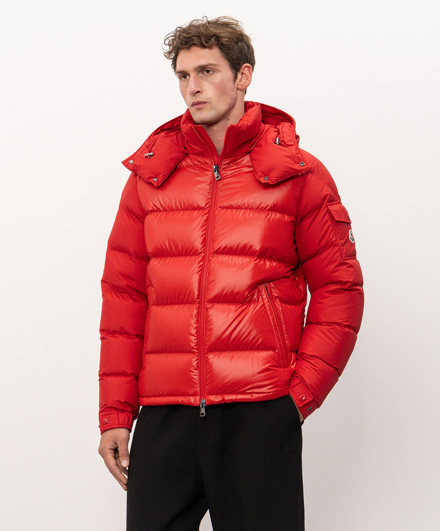 Moncler Красный пуховик Maya L20911A00138597YX изображение 3
