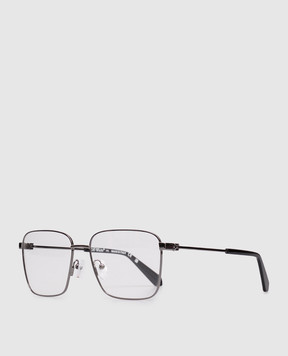 Off-White Серебристые очки с фактурной эмблемой Arrow OW6018770059