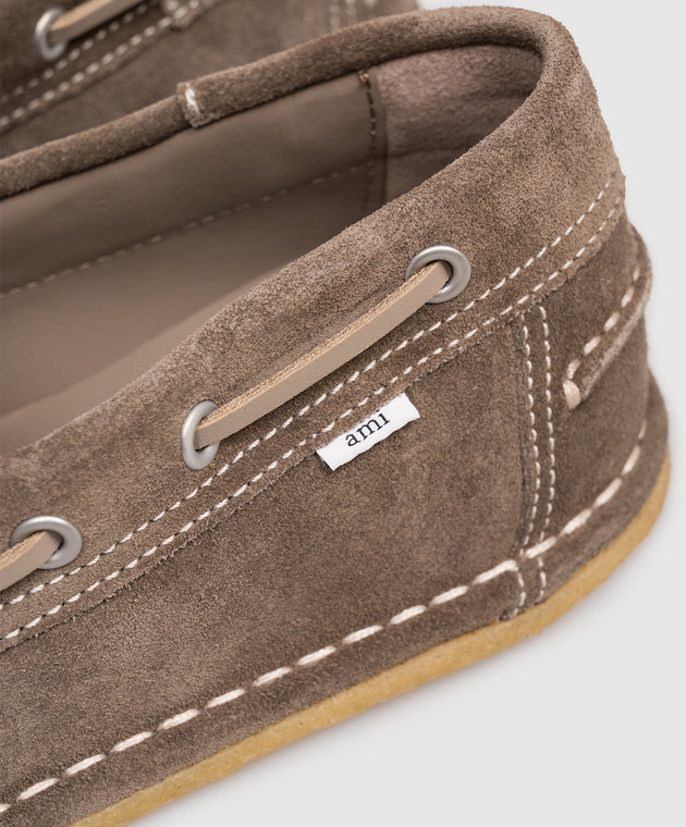 Ami Paris Коричневі замшеві топсайдери USV830872 зображення 5