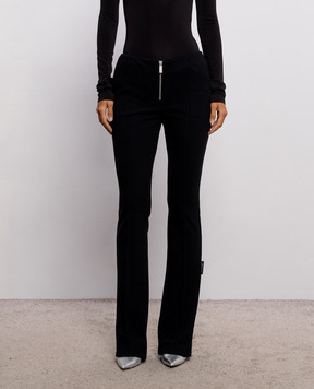 Off-White Черные брюки клеш 2FH00521B