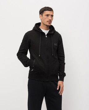 Dolce&Gabbana Черная спортивная куртка с гравировкой логотипа G9ABITG7P1C