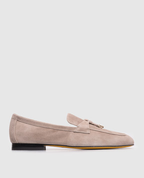 Doucal's Серые замшевые лоферы с подвесками DD8693MAENUY278