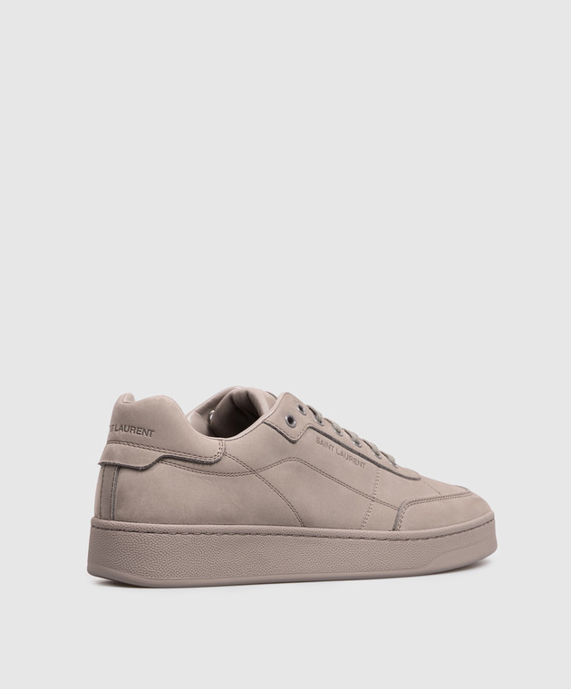 Saint Laurent Серые кроссовки SL/61 из нубука 861491AAGZ5 изображение 3